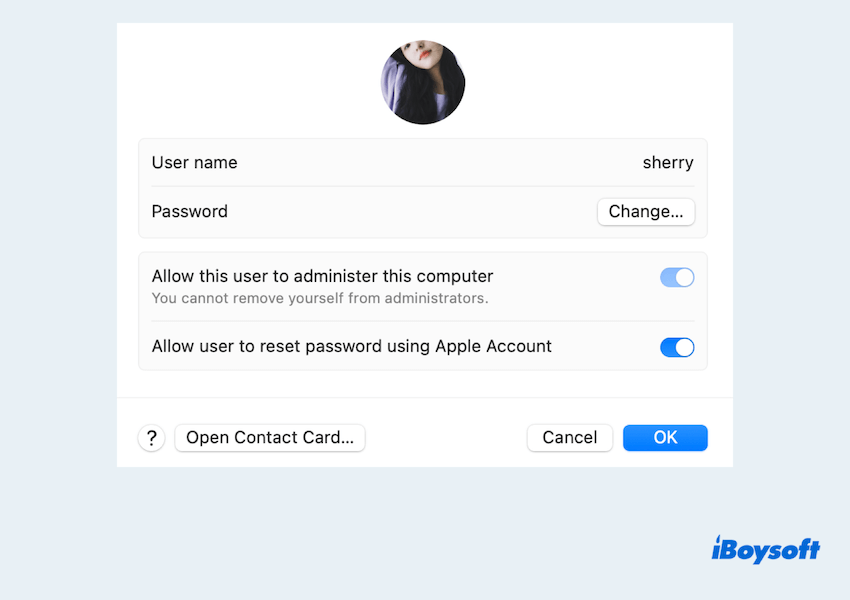 Verify admin permissions