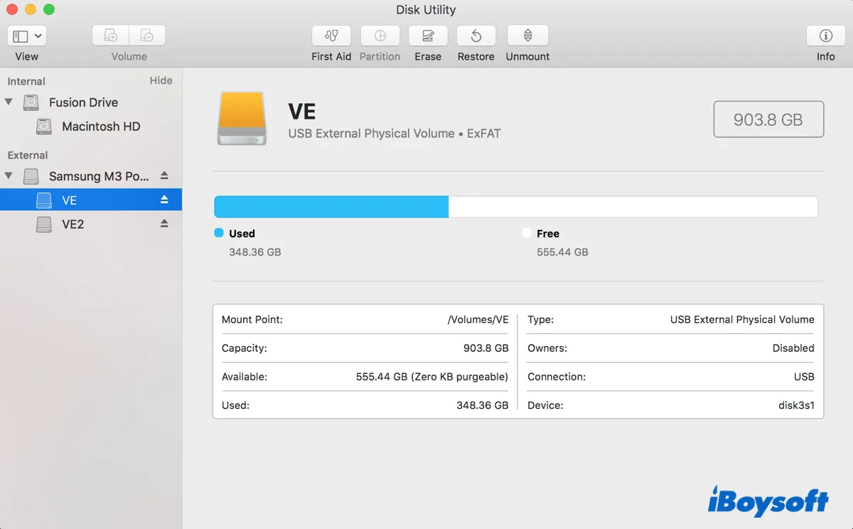 Partition button grayed out in Disk Utility