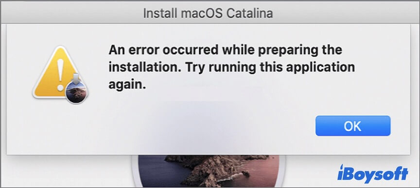 cant reinstall macOS after erasing