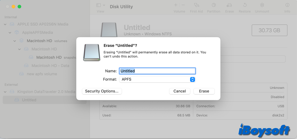 formater un lecteur USB sur Mac