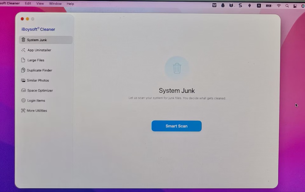 iBoysoft Cleaner main screen