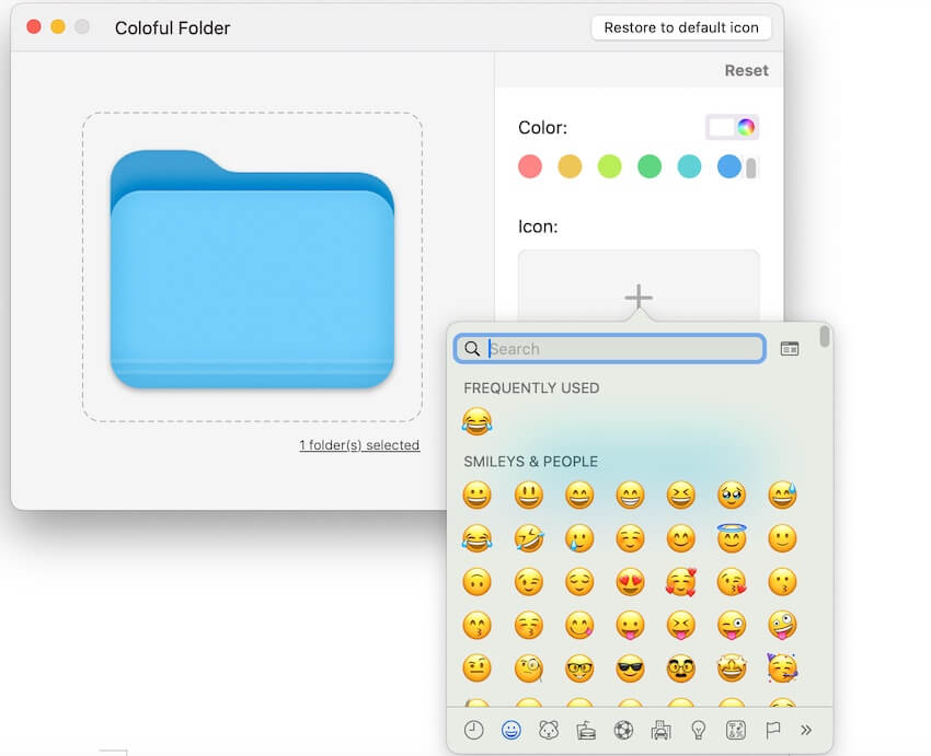 change folder emoji
