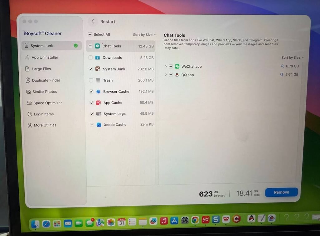 Überflüssige Dateien auf dem Mac scannen