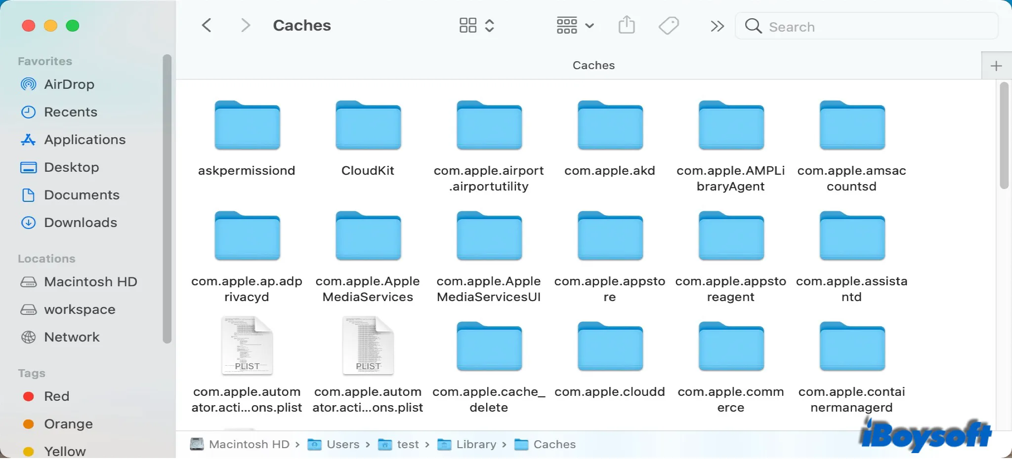 clear Applications cache on Mac