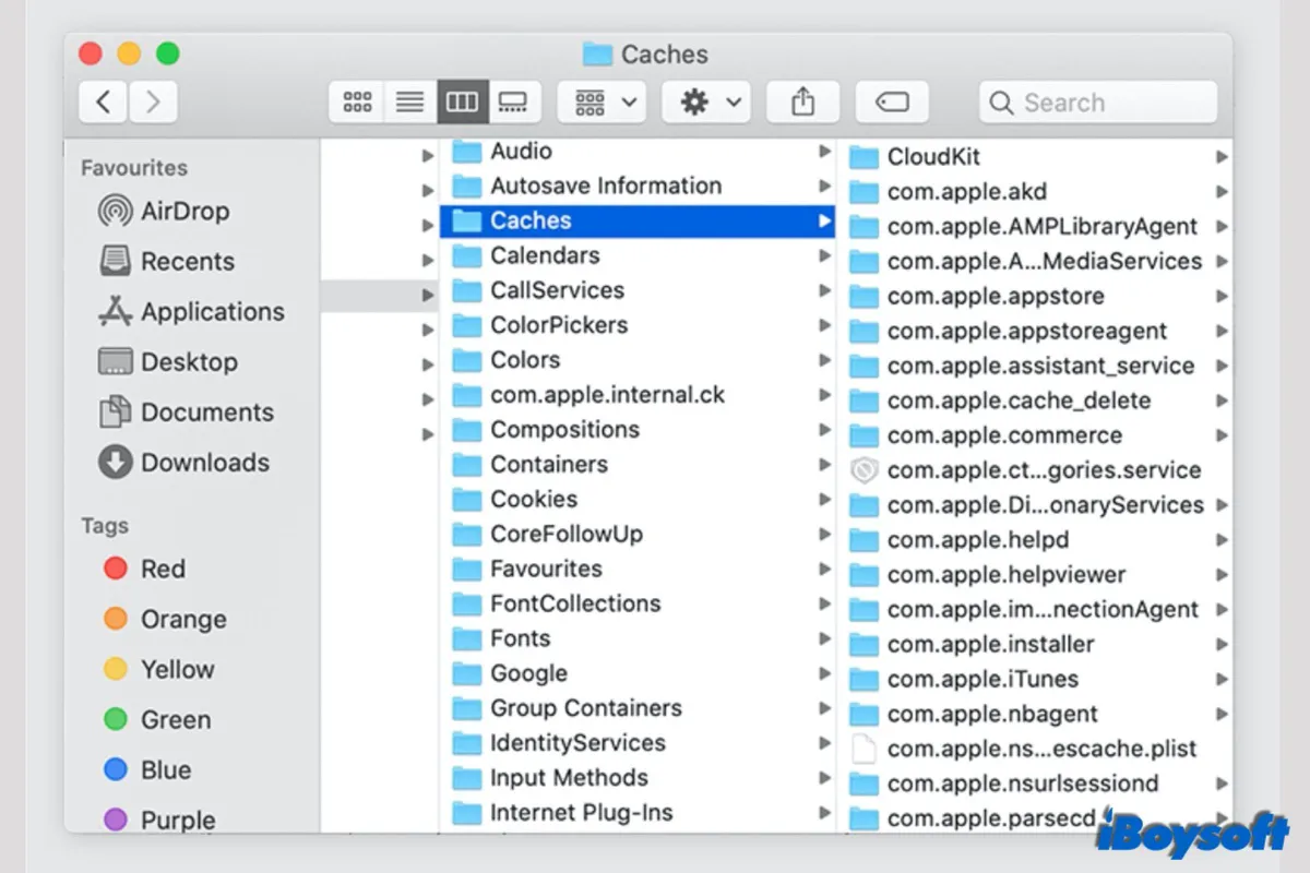 clear cache on Mac