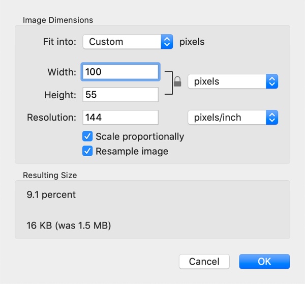 how to compress a png file on mac with Preview