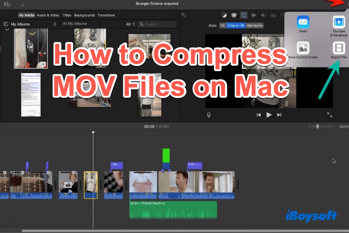 compress mov file windows