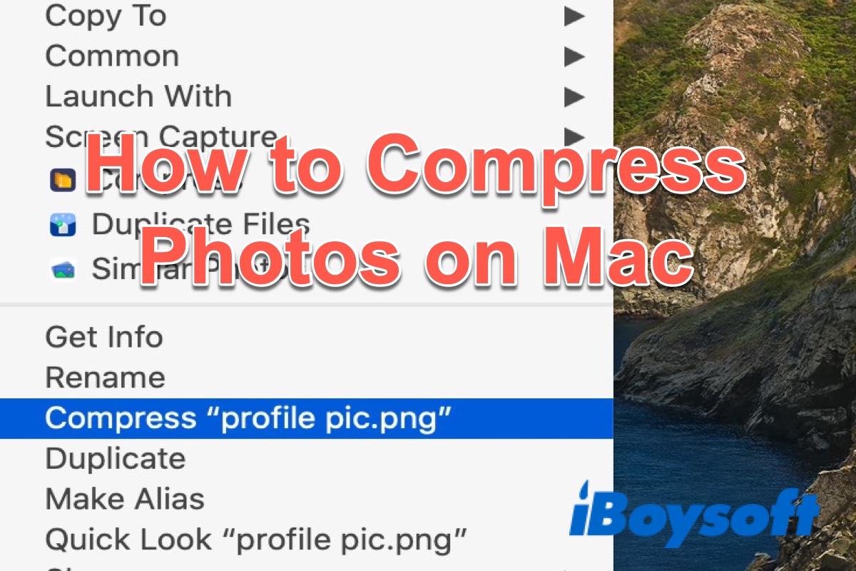 How to Compress Photos on Mac