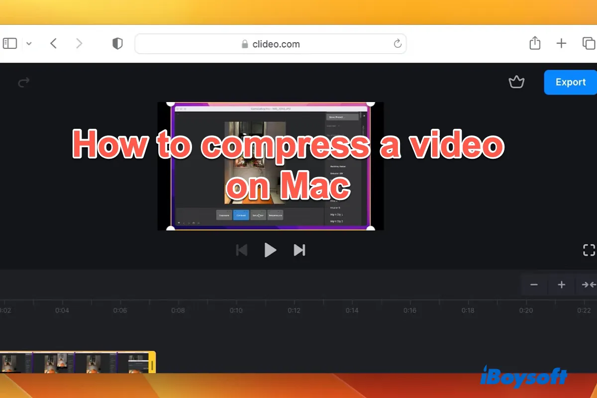  Compress Video Files on Mac