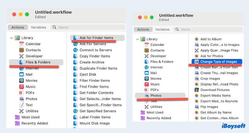 Automatorを使用してMacでCR2をJPEGに変換する