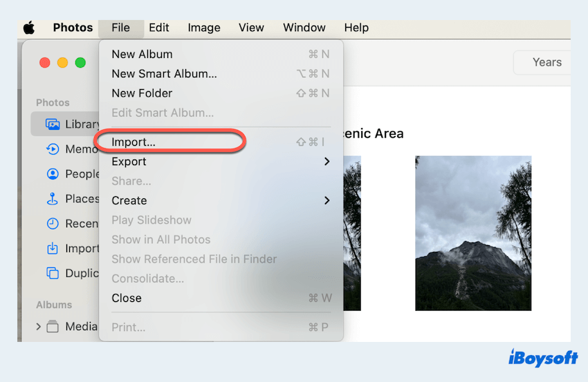 convertir CR2 en JPEG sur Mac avec Photos