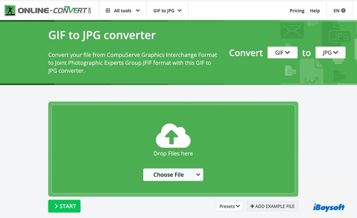 How to Convert GIF to JPG online?