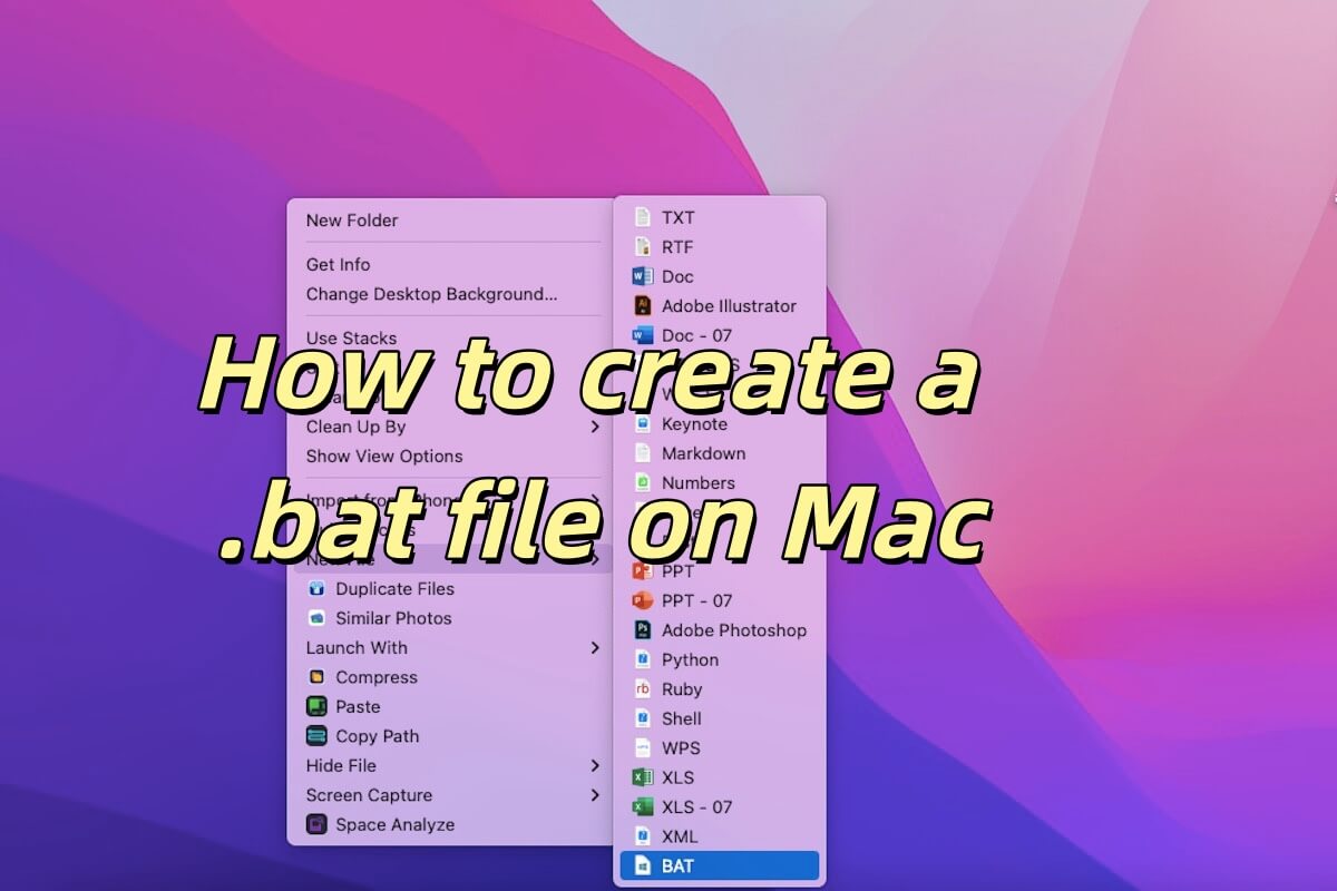 summary-create-bat-file-mac