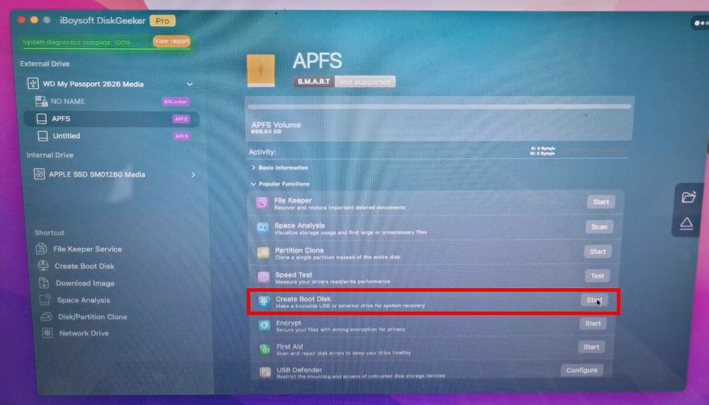 Choose Create Boot Disk