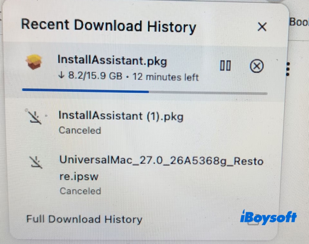 Download macOS 27 beta pkg