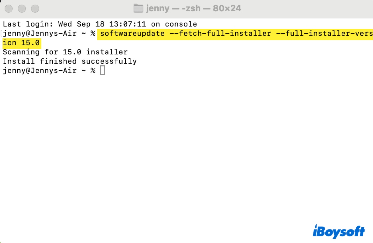 Télécharger macOS Sequoia depuis Terminal