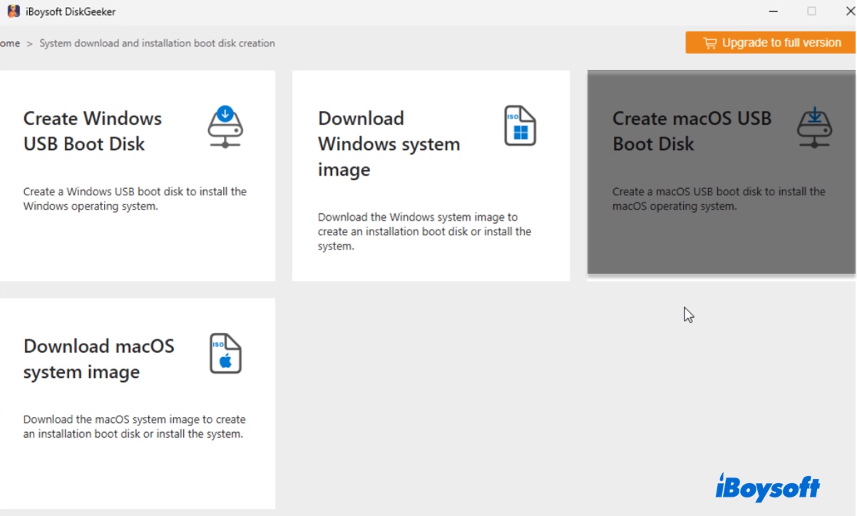 Create macOS bootable USB on Windows