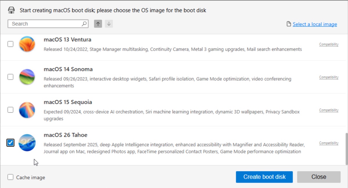 How to create macOS Tahoe bootable USB installer from Windows