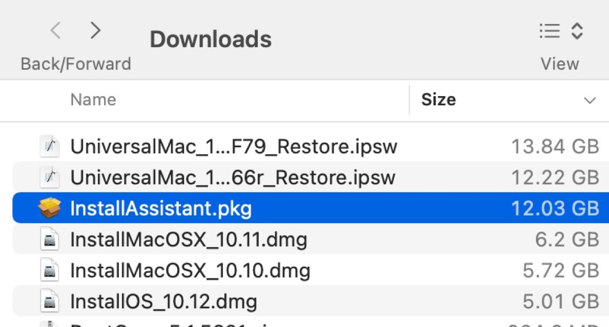macOS Tahoe PKGファイルをインストール