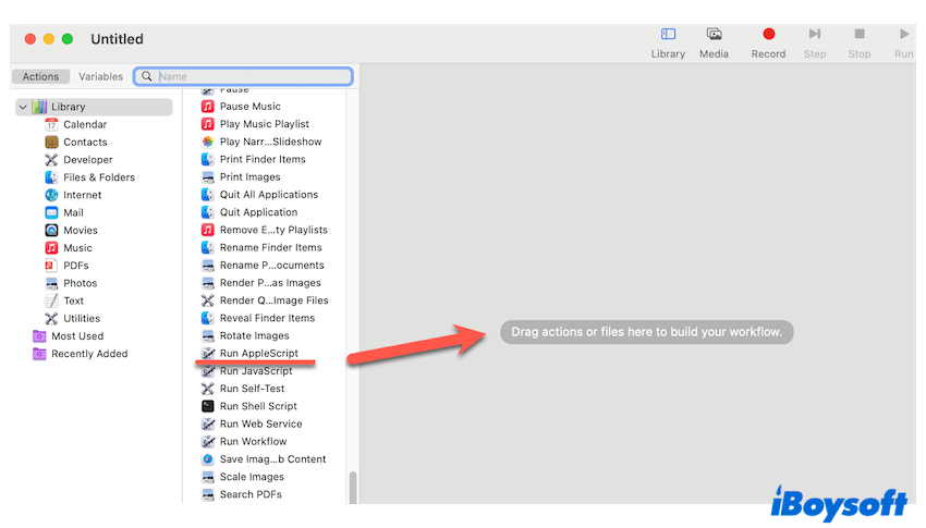 Crear archivos Plist en Mac con Automator