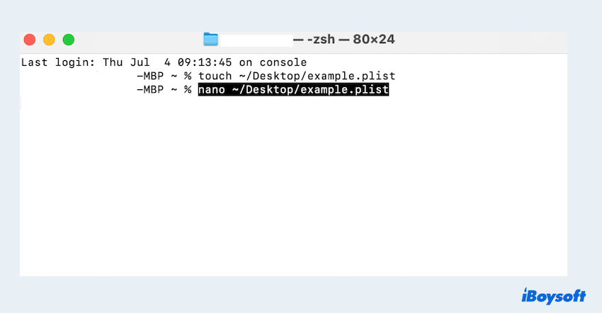 Criar arquivos PLIST no Mac com Terminal