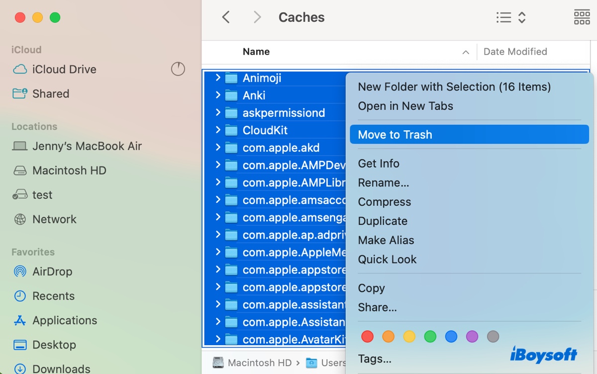 How to clear application caches on Mac