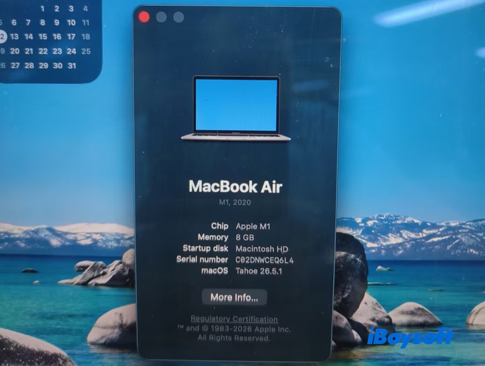 Apple Silicon M1 Mac specs