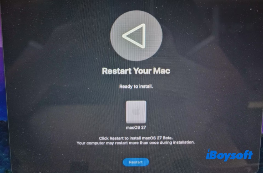 Restart my Mac