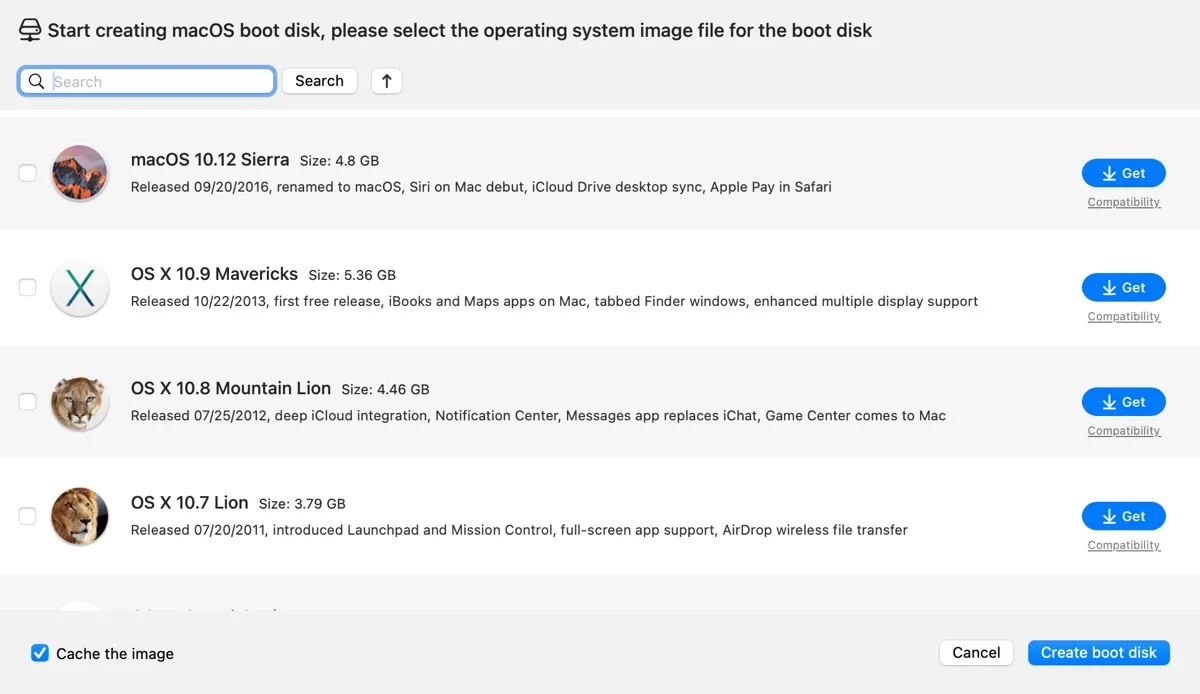 Create bootable USB disk for old Mac OS