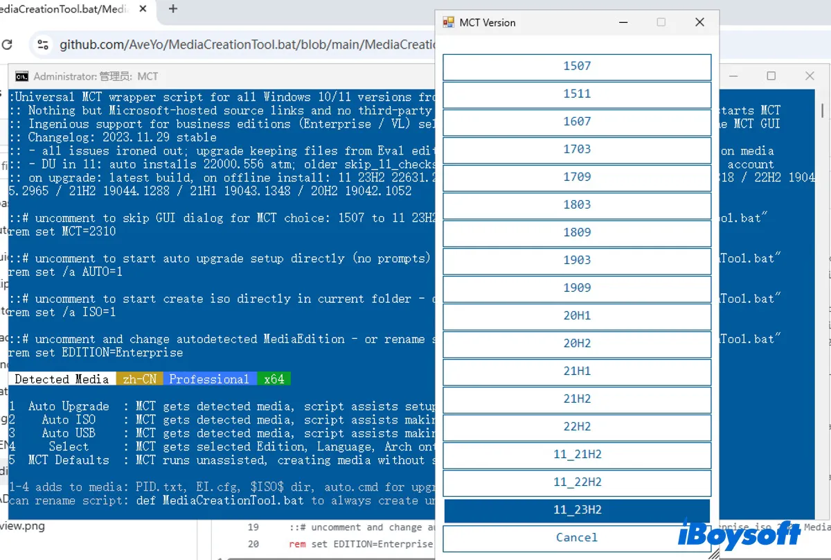 Choose which old Windows operating system to download