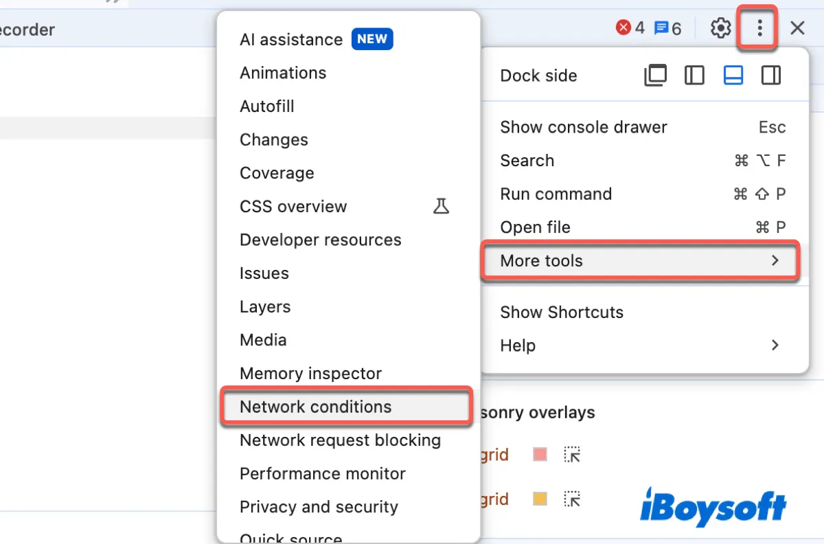 Open Network Conditions