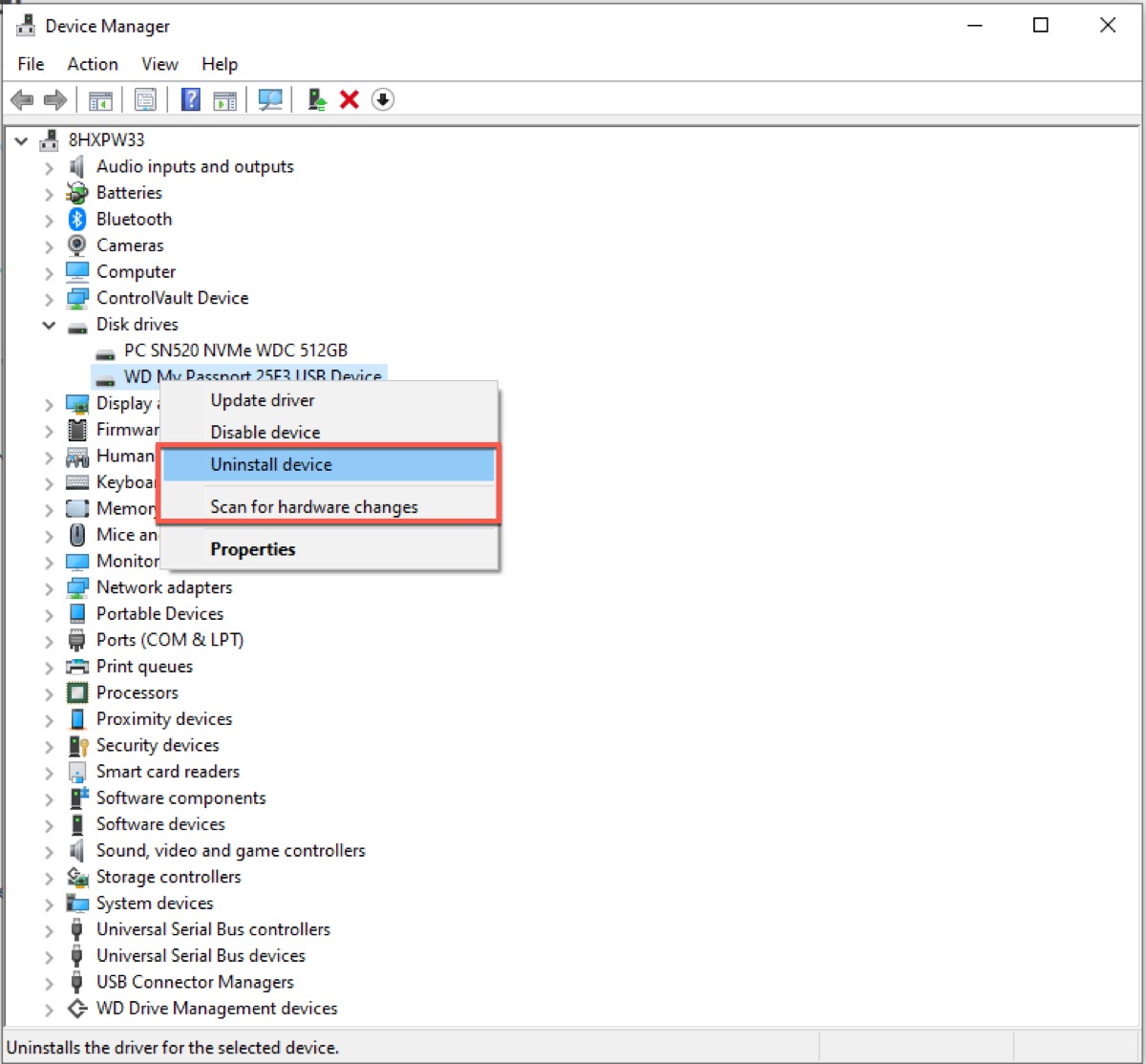 Como corrigir o código de erro 43 no Windows reinstalando o dispositivo