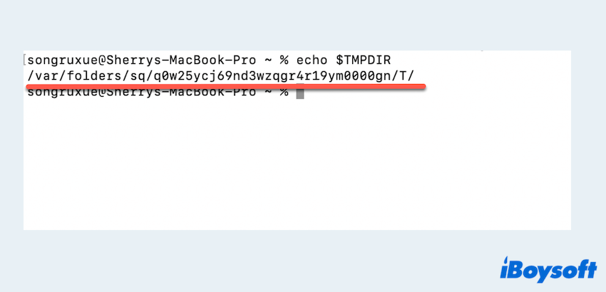 check TMPDIR folder