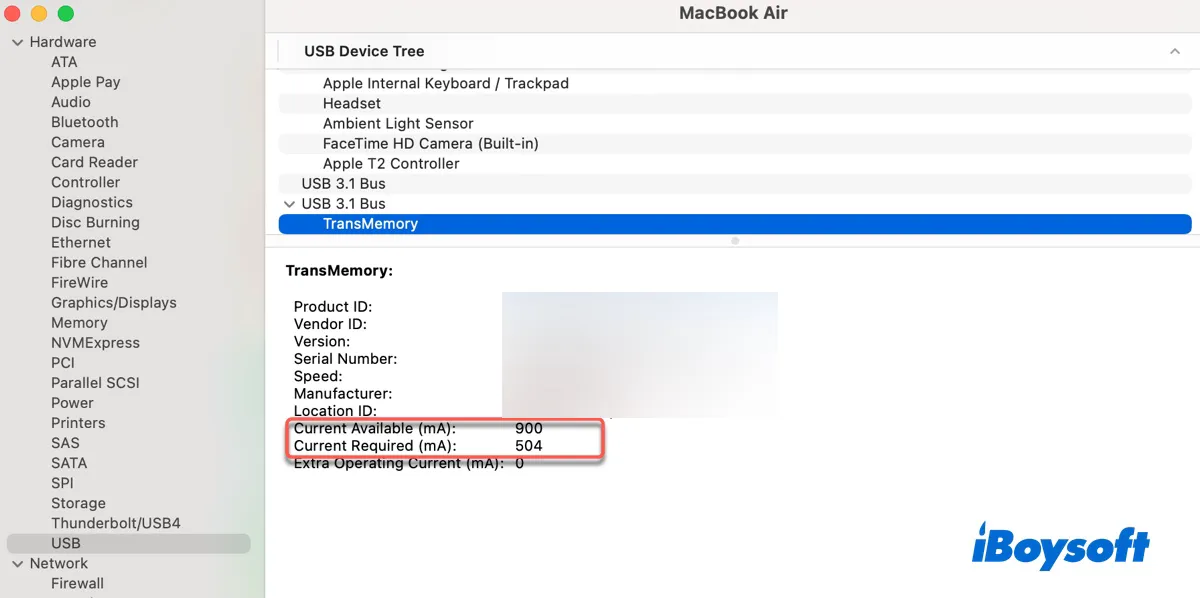 Check if external drive has enough power