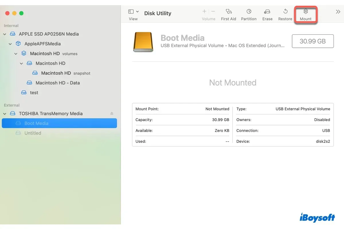 How to mount external hard drive on Mac Sequoia