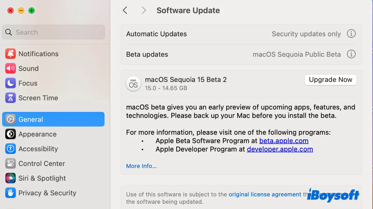 Comment mettre à jour macOS Sequoia