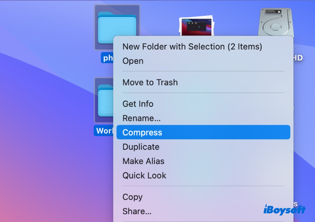 How to compress files on Mac to reduce file size