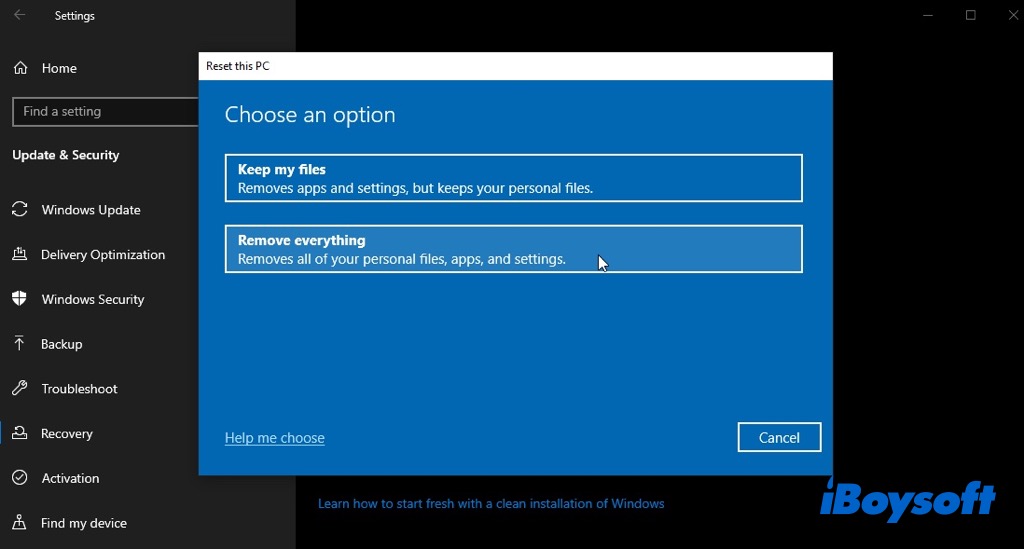 factory reset windows 10 11