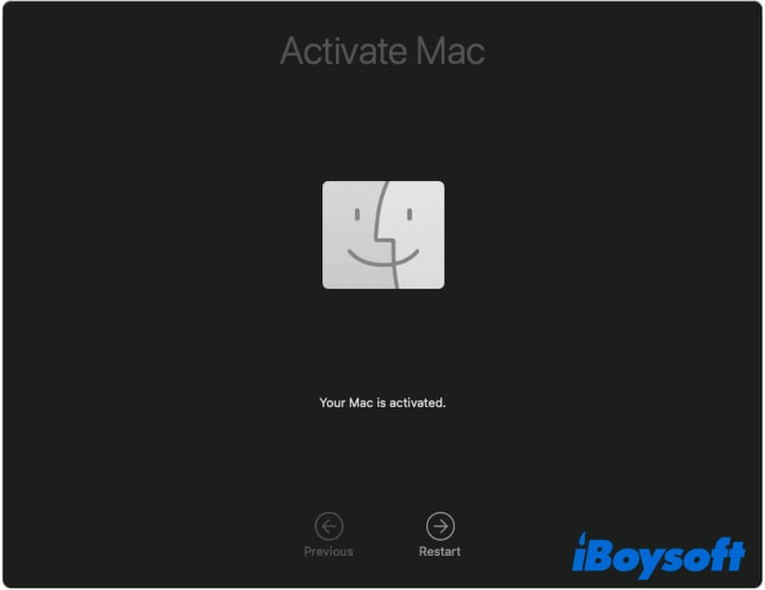 Your Mac is activated