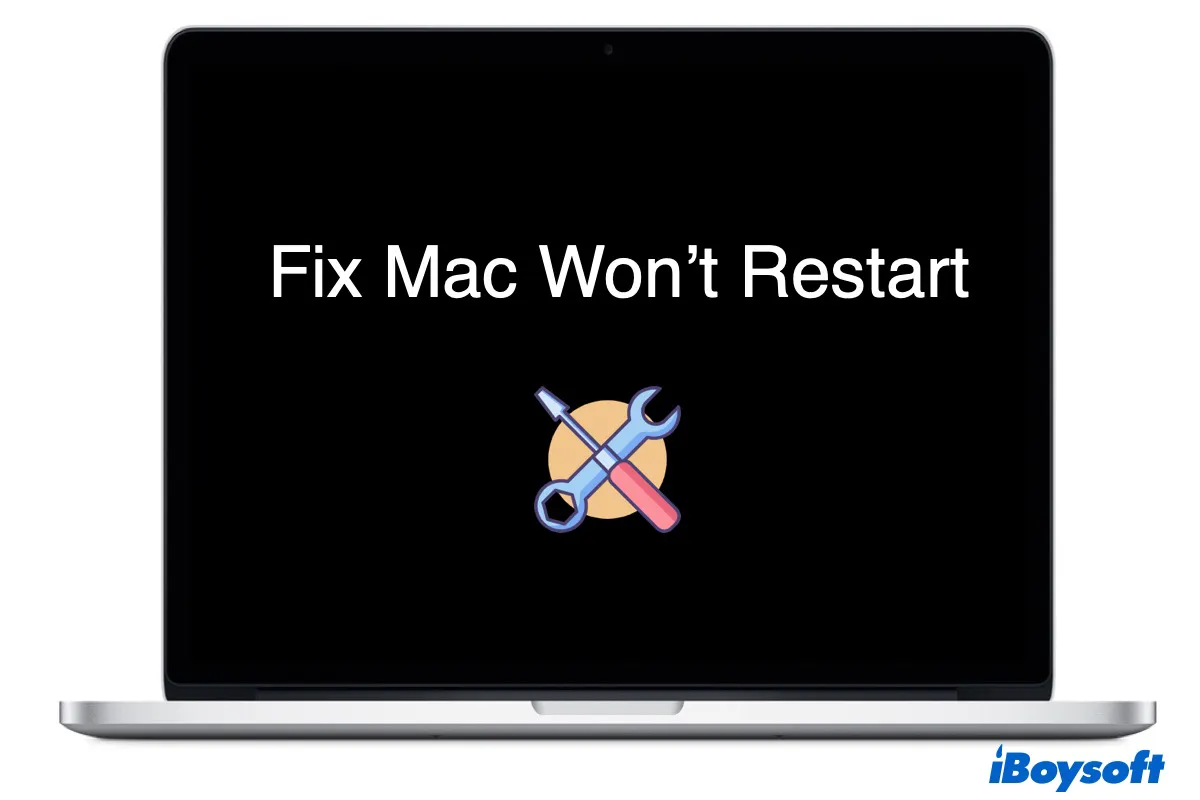 fix Mac wont restart