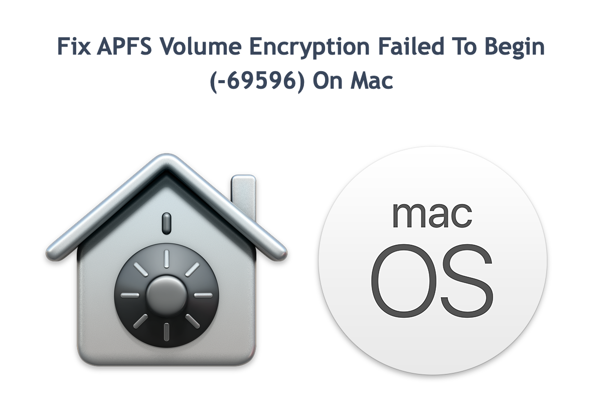 APFS Volume Encryption Failed To Begin (-69596)