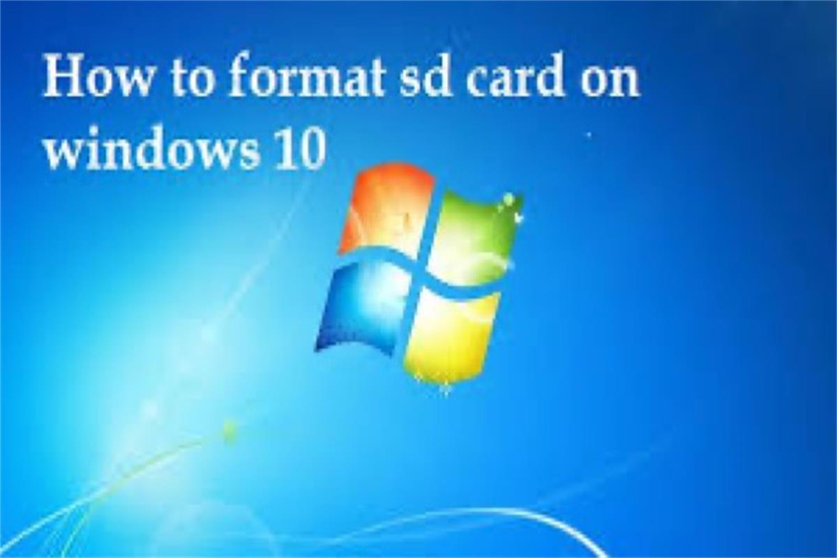 how to format sd card on windows