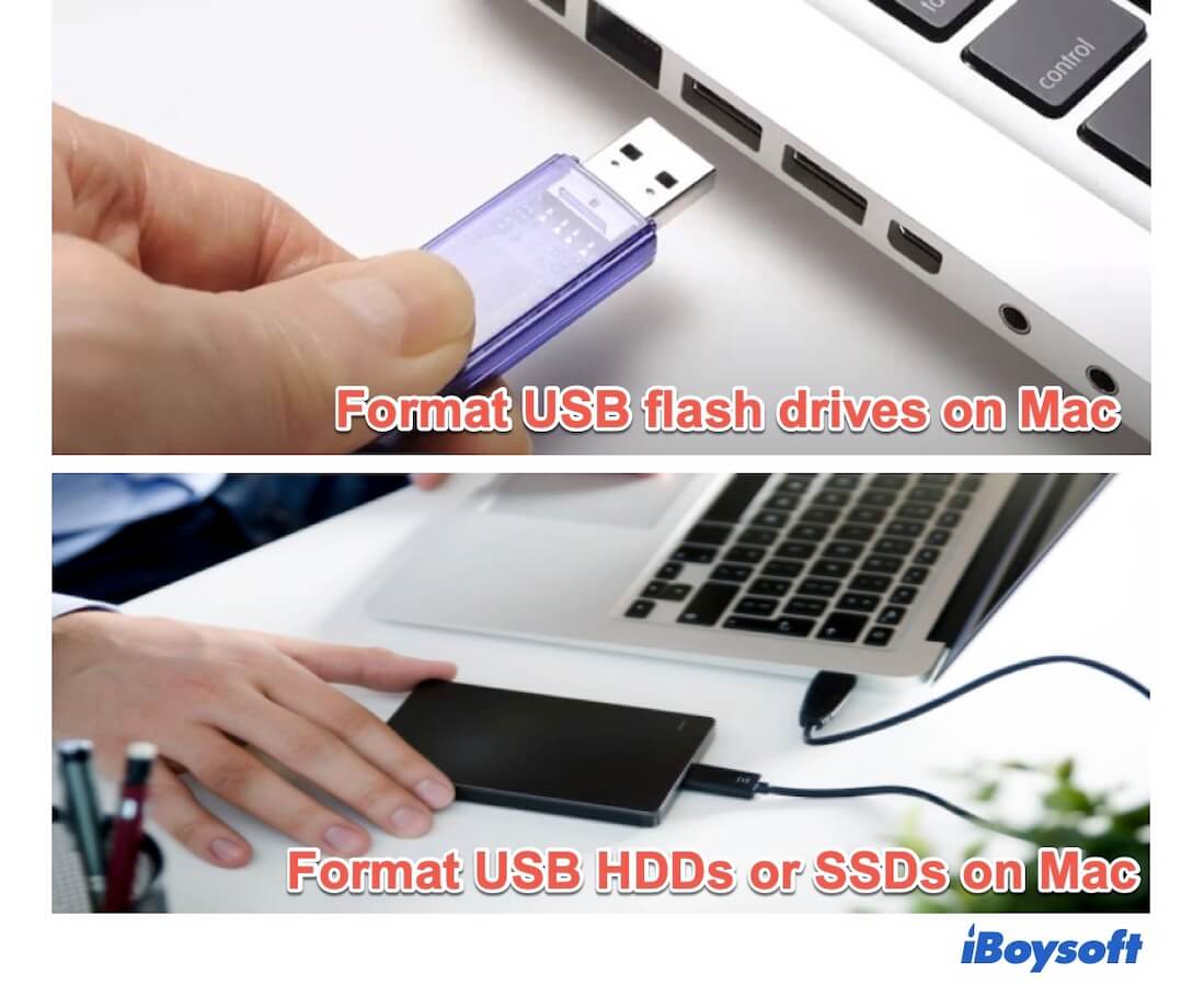 Format USB drive on Mac
