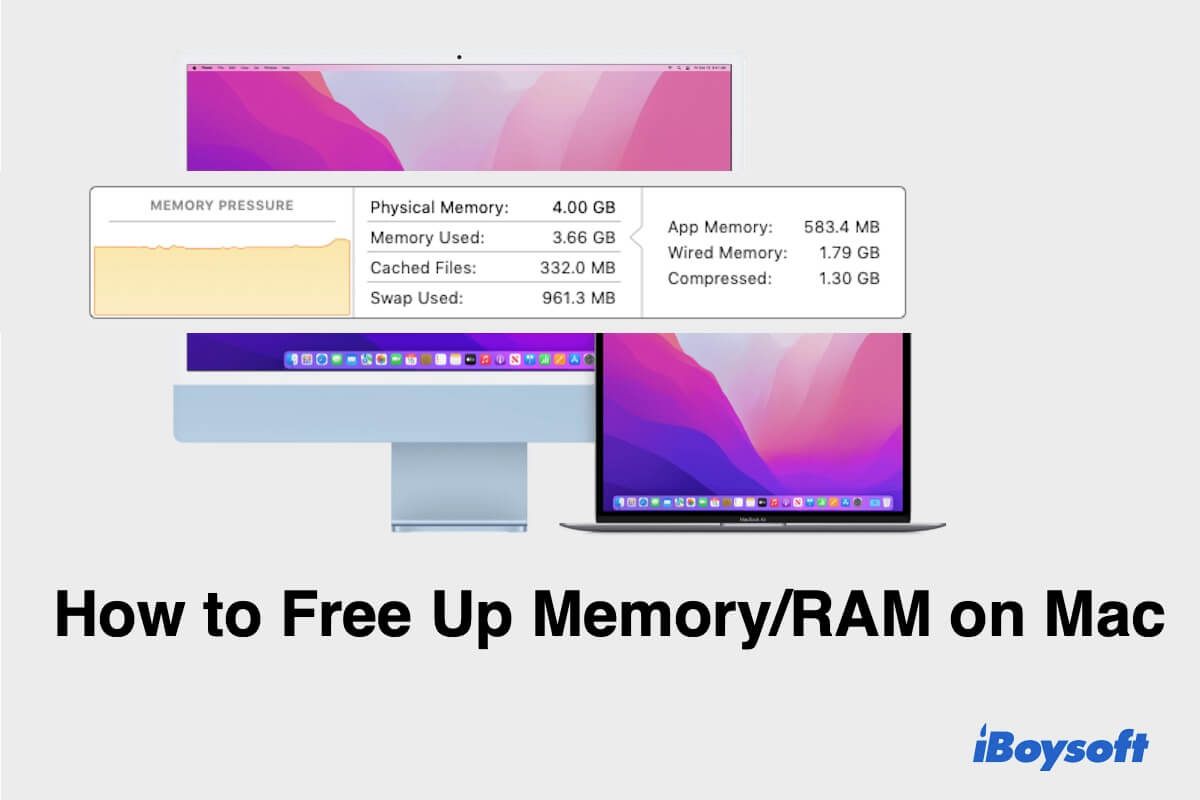 Stille og rolig fred amplifikation How to Free Up Memory(RAM) on Mac/MacBook (2022 Guide)