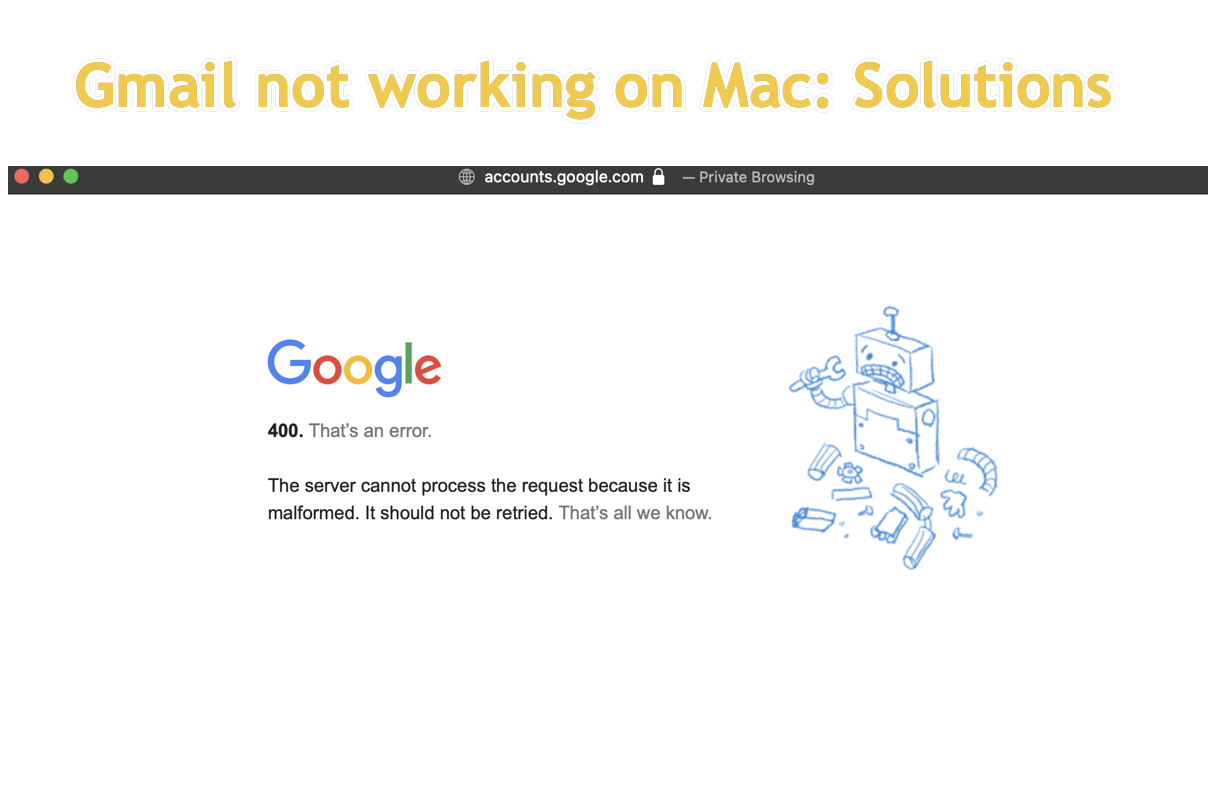 Gmail not working on Mac