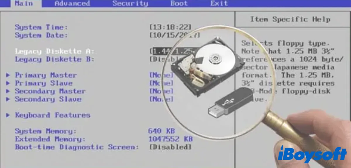 hard drive not showing up in bios