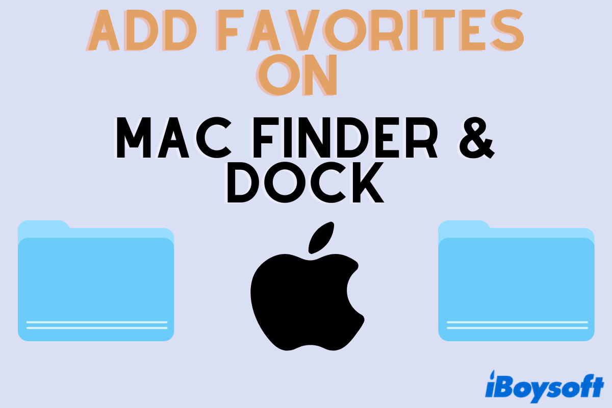 how to add favorites to finder