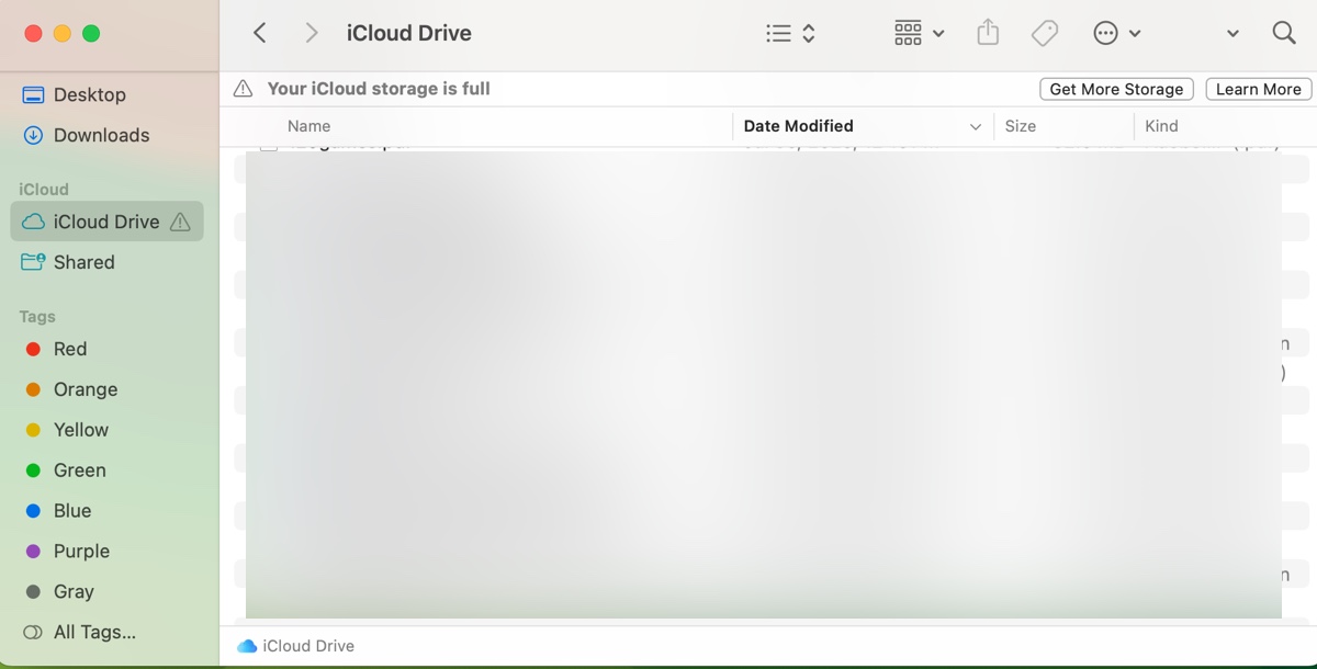 How to access iCloud storage on Mac