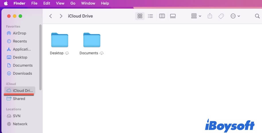 remove files from iCloud Drive on Mac