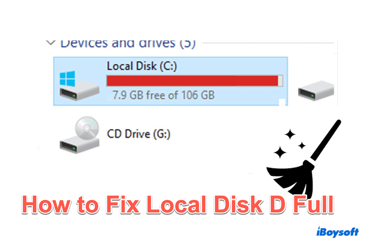 How to Clean up Full Disk D?